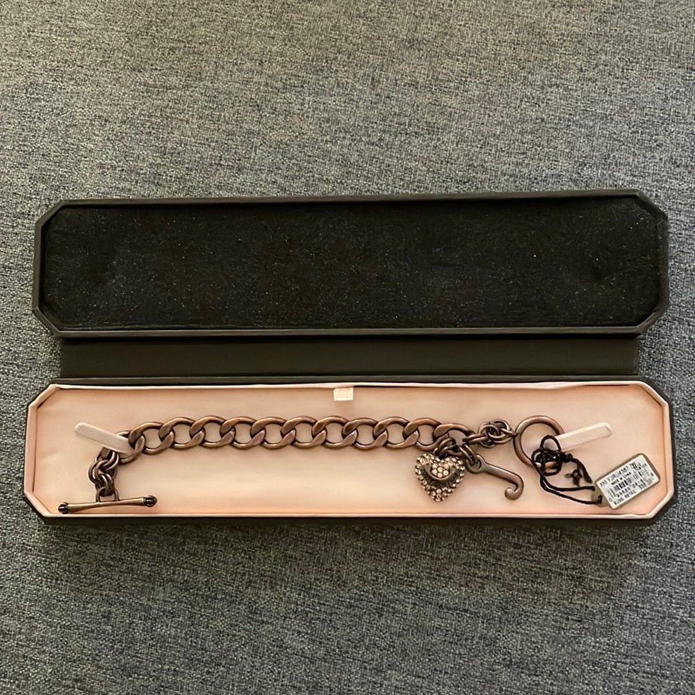 Juicy Couture chain link charm bracelet